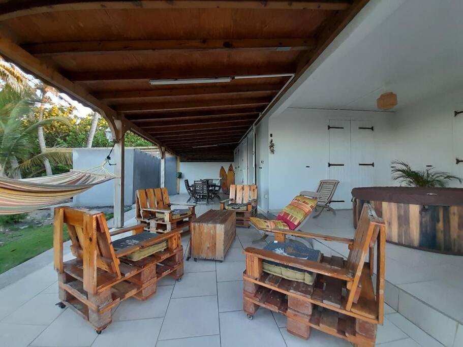 Maison Bord De Mer A 100 M Saint-Francois  Esterno foto